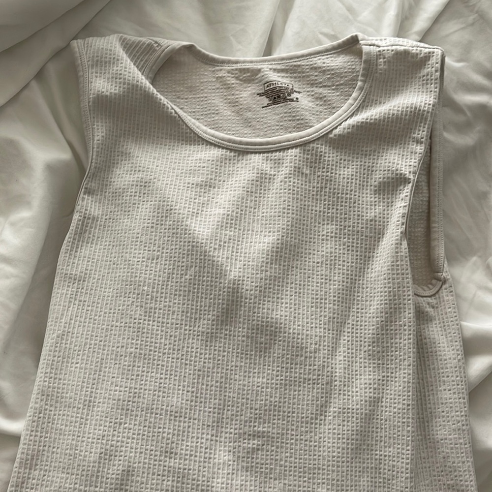 Athleta fitness tank top-white size small-medium